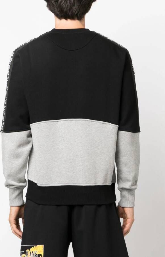 Versace Jeans Couture Sweater met logoband Zwart