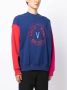 Versace Jeans Couture Sweater met logoprint Blauw - Thumbnail 3