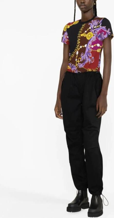 Versace Jeans Couture T-shirt met barokprint Rood