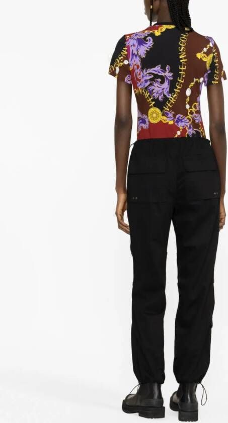 Versace Jeans Couture T-shirt met barokprint Rood