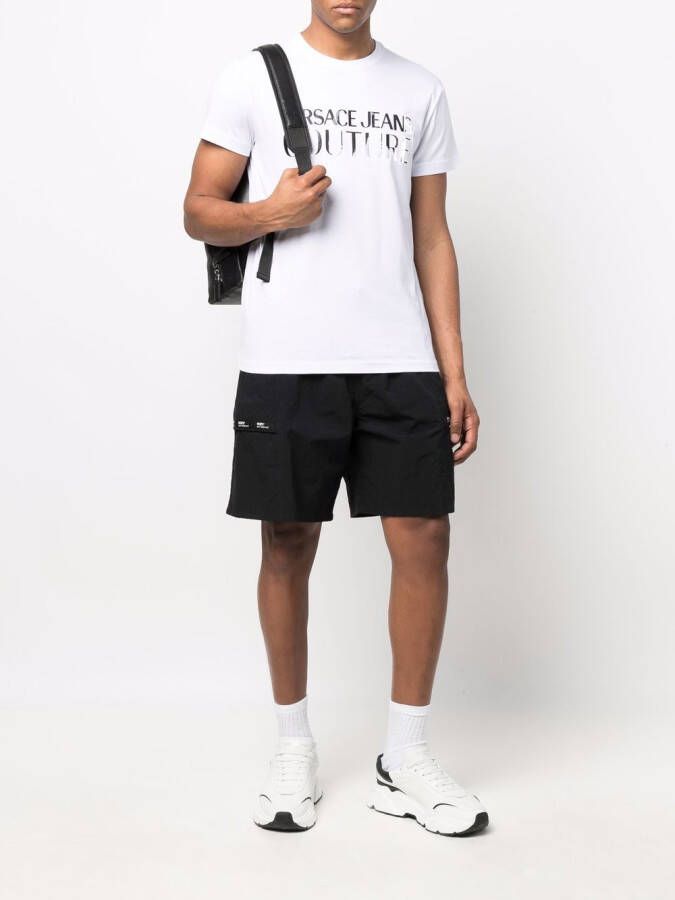 Versace Jeans Couture T-shirt met logopatch Wit