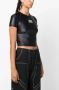 Versace Jeans Couture T-shirt met logopatch Zwart - Thumbnail 3