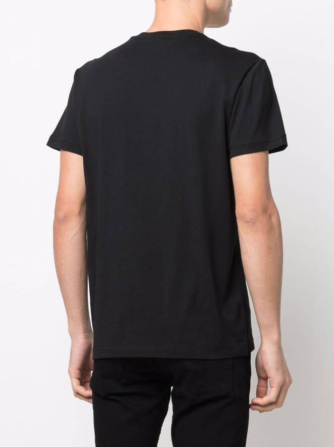Versace Jeans Couture T-shirt met logopatch Zwart