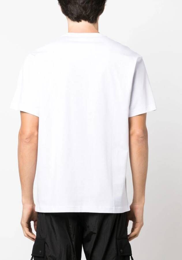 Versace Jeans Couture T-shirt met logoprint Wit