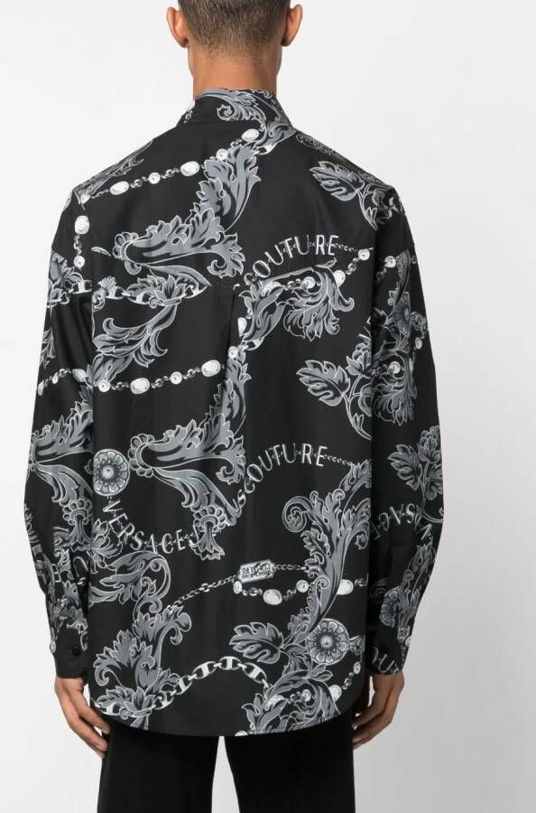 Versace Jeans Couture T-shirt met print Zwart