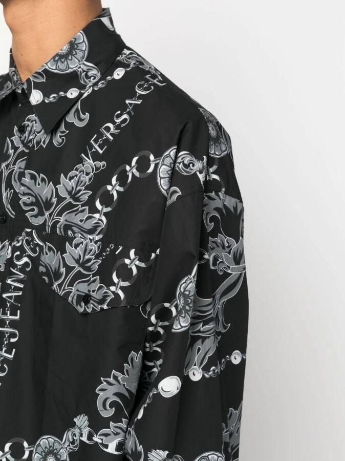 Versace Jeans Couture T-shirt met print Zwart