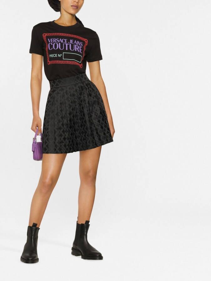 Versace Jeans Couture T-shirt met print Zwart