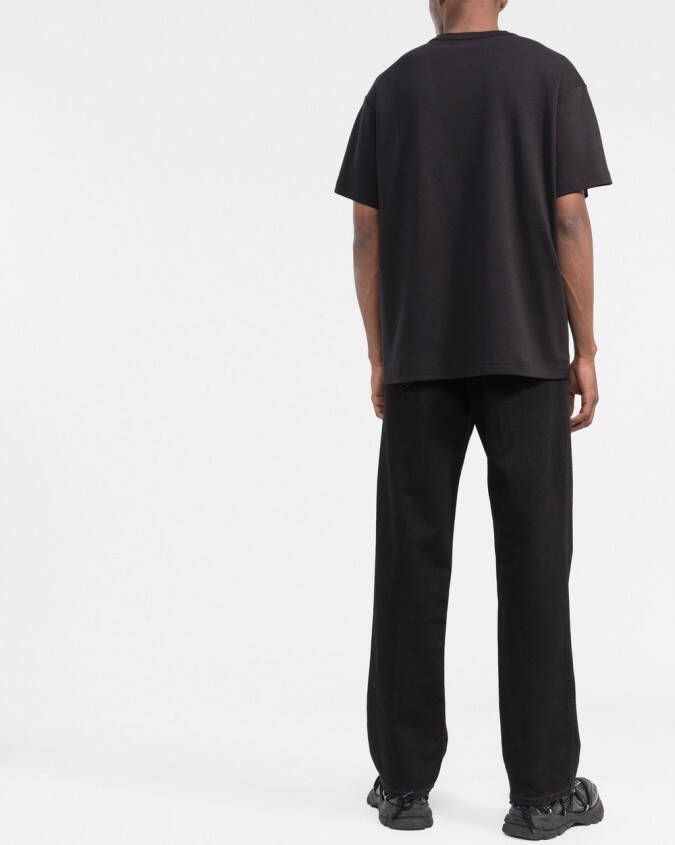 Versace Jeans Couture T-shirt verfraaid met logo Zwart