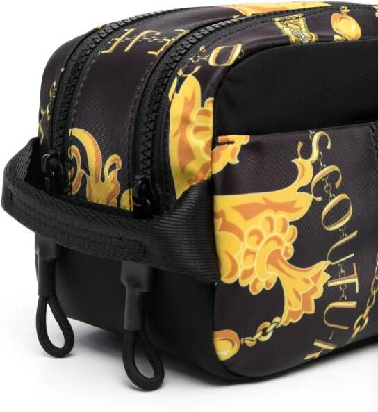 Versace Jeans Couture Toilettas met print Zwart
