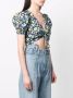 Versace Jeans Couture Top met bloemenprint Zwart - Thumbnail 3