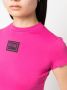 Versace Jeans Couture Top met logopatch Roze - Thumbnail 5