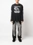 Versace Jeans Couture Top met logoprint Zwart - Thumbnail 2