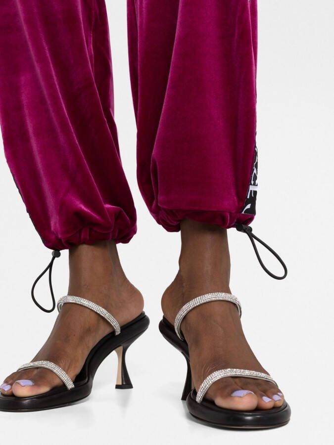 Versace Jeans Couture Trainingsbroek met logoband Roze