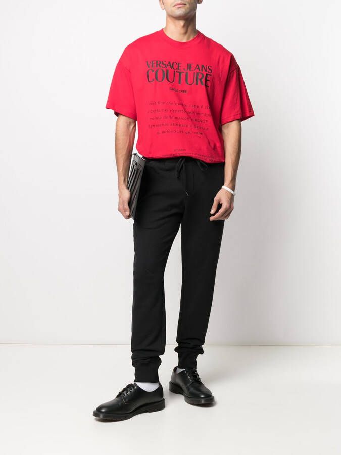 Versace Jeans Couture Trainingsbroek met logoband Zwart