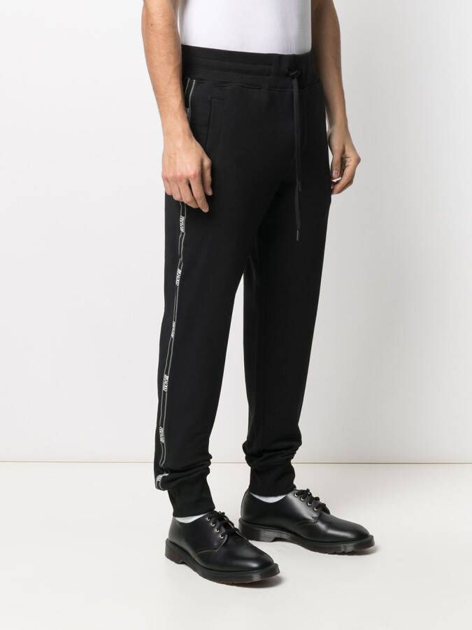 Versace Jeans Couture Trainingsbroek met logoband Zwart