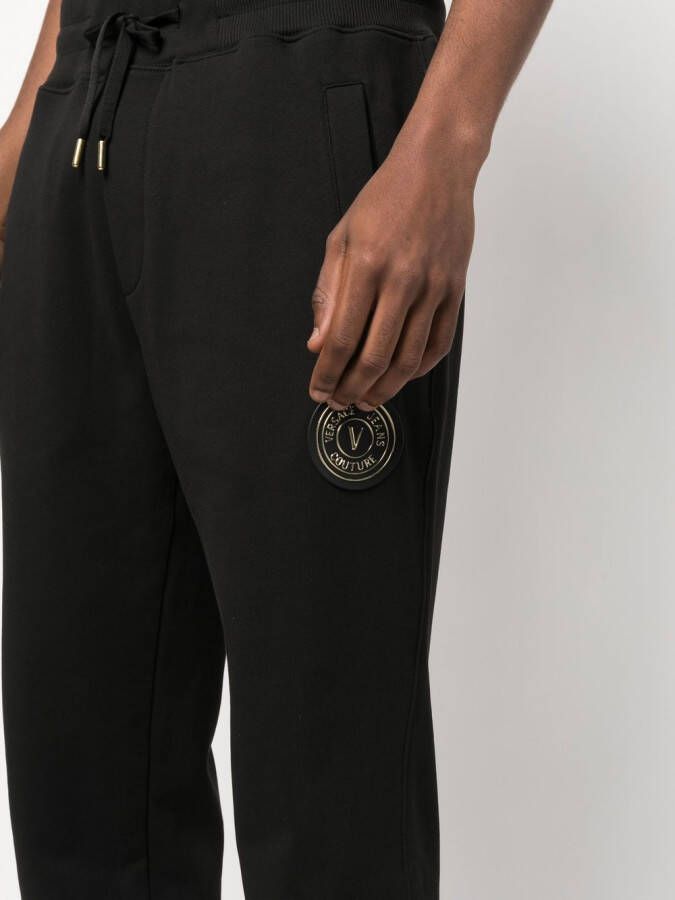 Versace Jeans Couture Trainingsbroek met logopatch Zwart