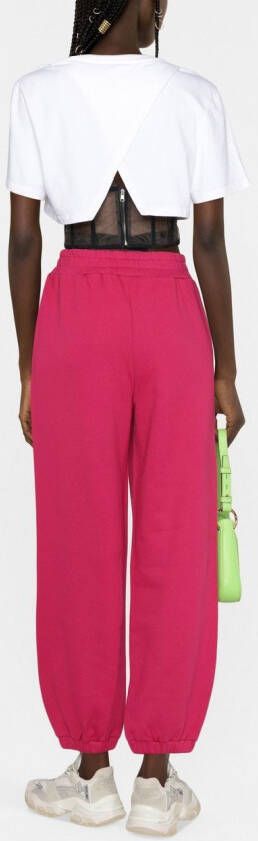 Versace Jeans Couture Trainingsbroek met logoprint Roze
