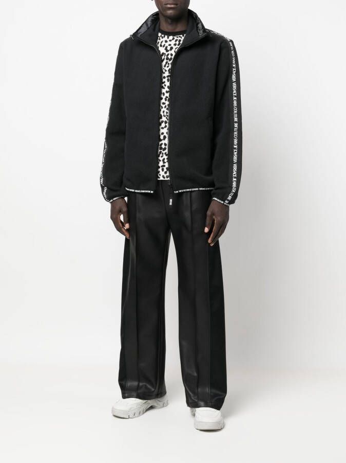 Versace Jeans Couture Trainingsjack met logoprint Zwart