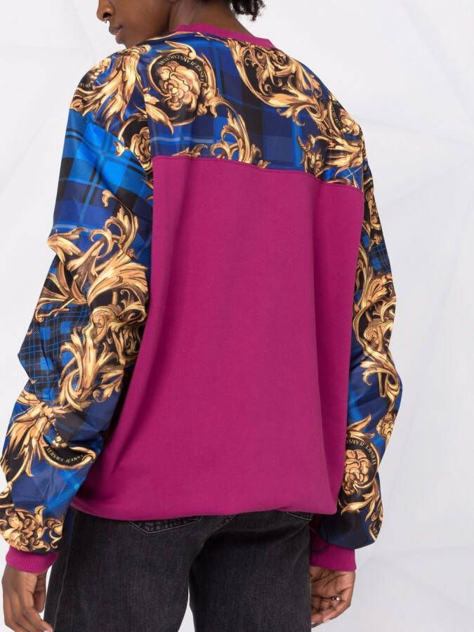 Versace Jeans Couture Trui met geplooide mouwen Roze
