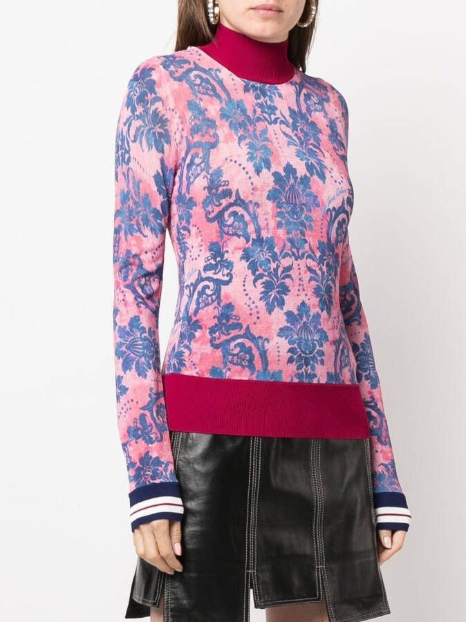 Versace Jeans Couture Trui met logoprint Roze
