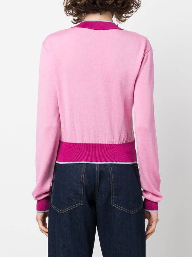 Versace Jeans Couture Trui met logoprint Roze