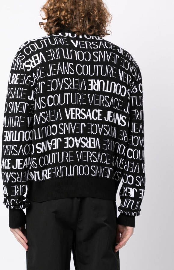 Versace Jeans Couture Trui met trechterhals Zwart