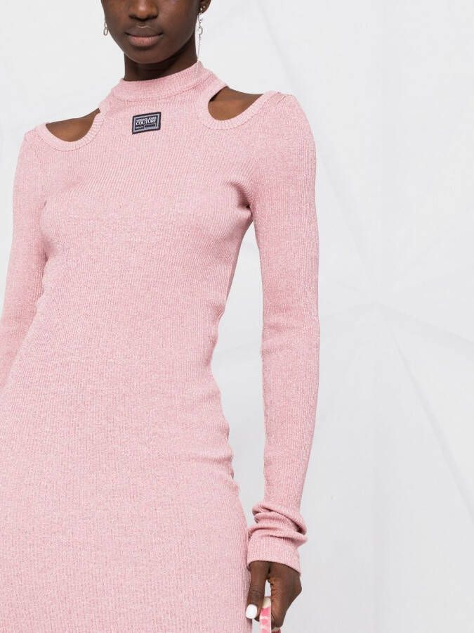 Versace Jeans Couture Uitgesneden jurk Roze