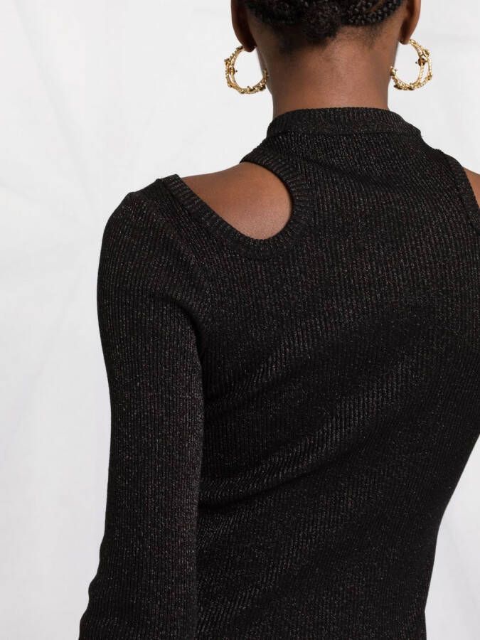 Versace Jeans Couture Uitgesneden jurk Zwart