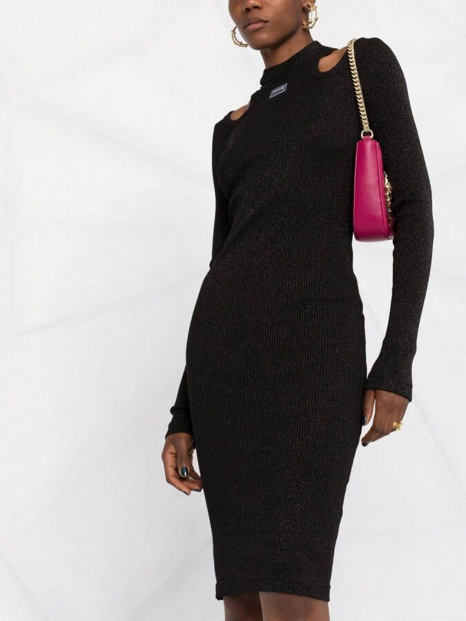 Versace Jeans Couture Uitgesneden jurk Zwart