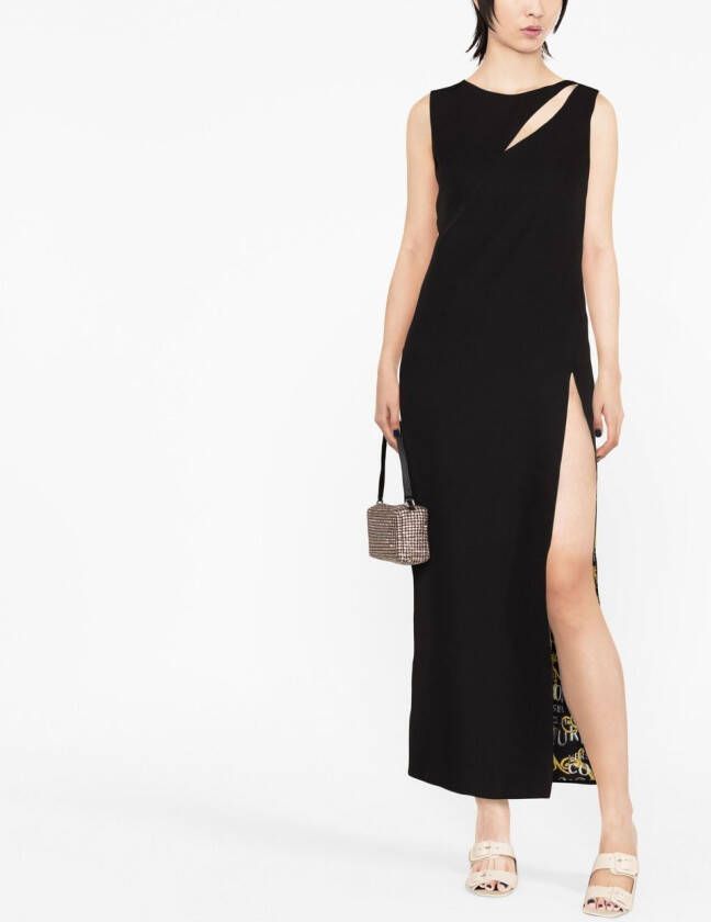 Versace Jeans Couture Uitgesneden maxi-jurk Zwart