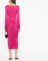 Versace Jeans Couture Uitgesneden midi-jurk Roze - Thumbnail 4