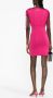 Versace Jeans Couture Midi-jurk met ruches Roze - Thumbnail 3