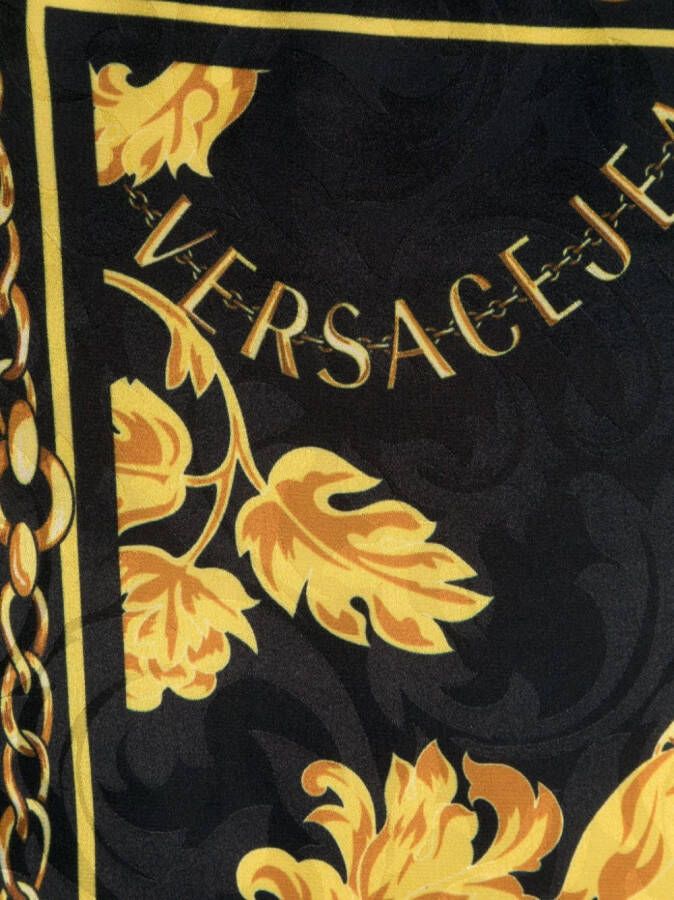 Versace Jeans Couture Zijden sjaal Zwart