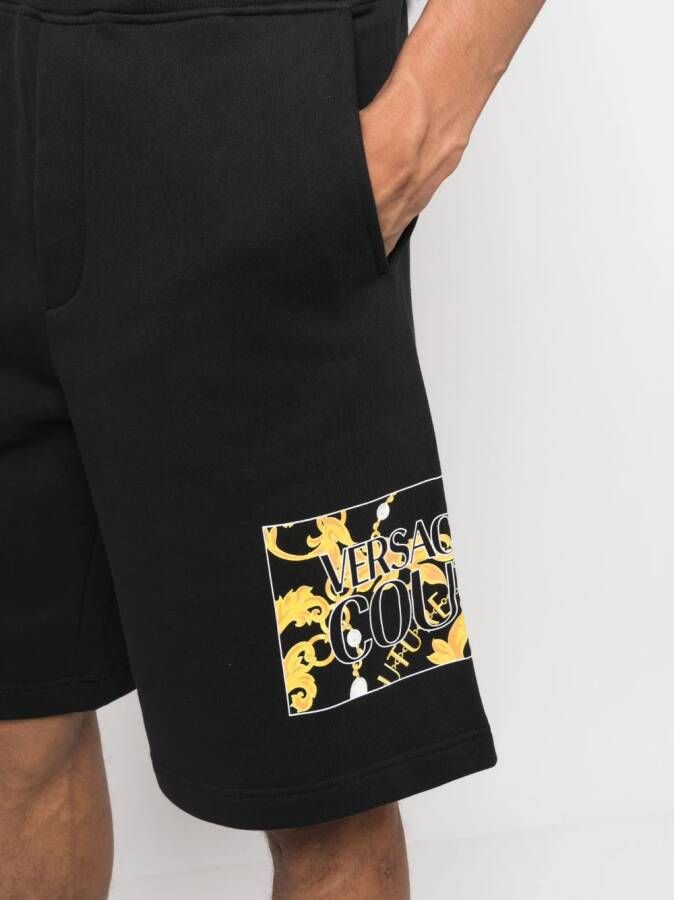 Versace Jeans Couture Zwembroek met barokprint Zwart