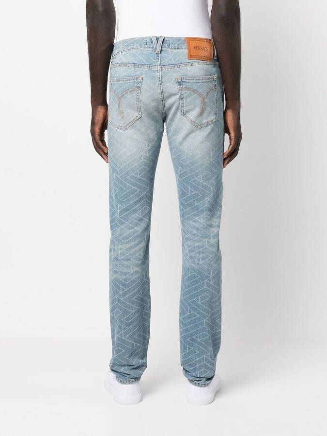 Versace Jeans met geometrische print Blauw