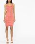 Versace Allover gebreide mini-jurk Roze - Thumbnail 2