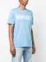 Versace Katoenen T-shirt Blauw - Thumbnail 3