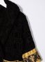 Versace Kids Badjas met tekst en capuchon Zwart - Thumbnail 3