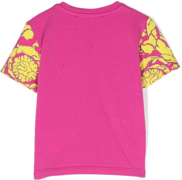 Versace Kids T-shirt met print Roze