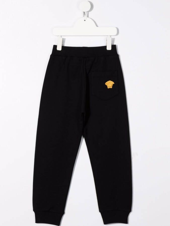 Versace Kids Elastische trainingsbroek Zwart