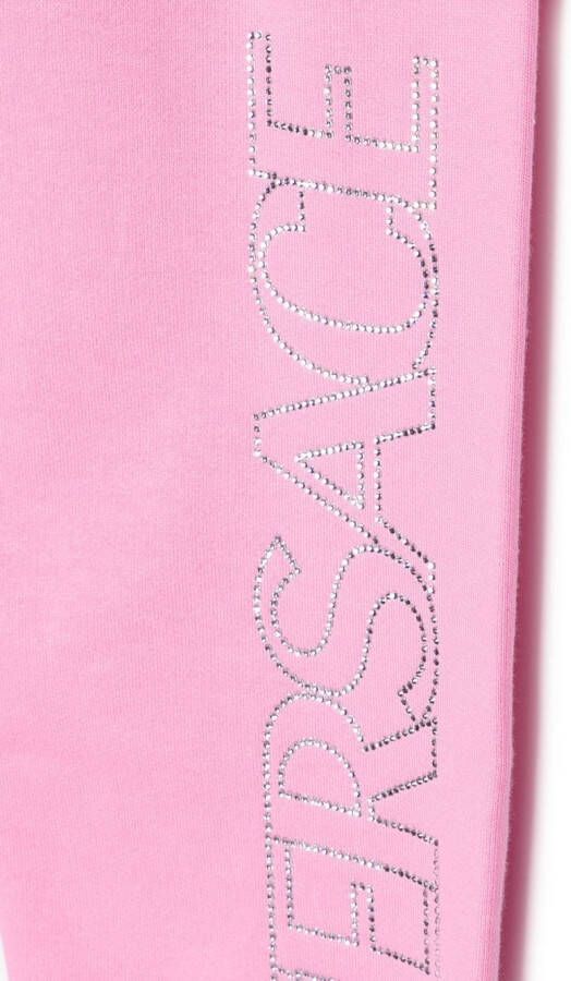Versace Kids Trainingsbroek met logo Roze