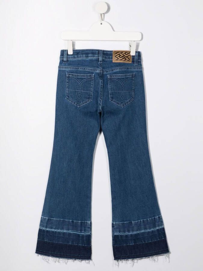 Versace Kids Flared jeans Blauw