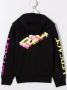 Versace Kids Hoodie met logoprint Zwart - Thumbnail 2