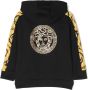 Versace Kids Fleece hoodie met Barocco Kidsprint Zwart - Thumbnail 2