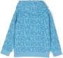 Versace Kids Badstof hoodie met print Blauw - Thumbnail 2