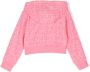 Versace Kids Badstof hoodie met print Roze - Thumbnail 2