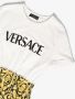 Versace Kids T-shirtjurk met Barocco Kidsprint Wit - Thumbnail 3