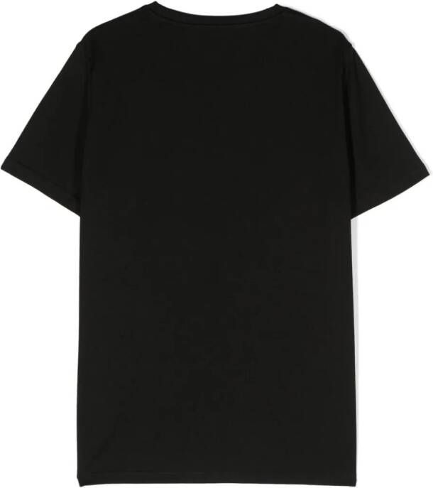 Versace Kids T-shirt met geborduurd logo Zwart