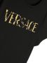 Versace Kids T-shirt met geborduurd logo Zwart - Thumbnail 3