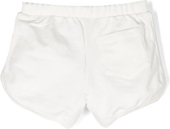 Versace Kids Shorts met geborduurd logo Wit